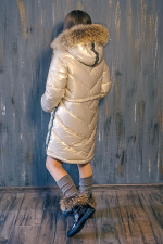 Пальто для девочки GnK ЗС-827 превью фото